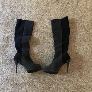 Stuart Weitzman Black Heeled Boots
